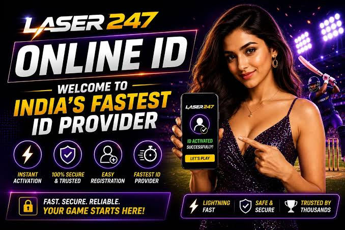 Lazer247 online betting ID activated on a phone